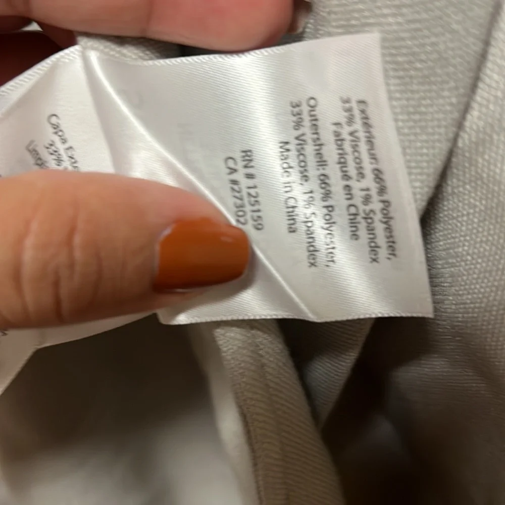 Soia & Kyo light grey hood flowy long vest - Picture 5 of 6